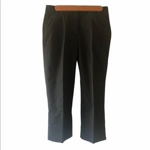 Talbots Black Stretch Cotton Cropped Pants
